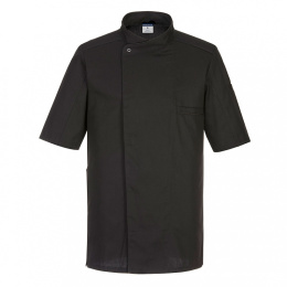 bluza robocza szefa kuchni Surrey z krótkim rękawem C735 Portwest czarna