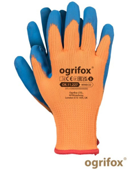 rękawice robocze ocieplane powlekane lateksem OX-WINECO Ogrifox