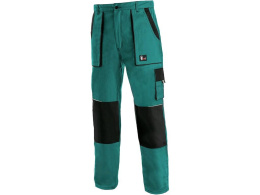 spodnie robocze do pasa męskie Luxy Josef przedłużony wariant 194cm CXS Canis zielono-czarne