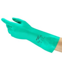rękawice robocze chemiczne Alphatec 37-676 (Ex Sol-Vex) G4027 Ardon zielone