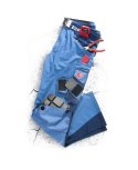 męskie spodnie robocze R8ED+ Ardon H9711 skrócone niebieskie