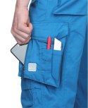 spodnie bhp dla montera H6117 Ardon Summer przedłużone niebieskie