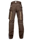 spodnie bhp męskie H6457 Ardon Urban+ przedłużone brązowe
