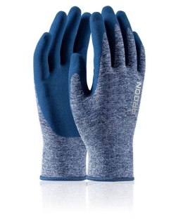 rękawice robocze powlekane pianką lateksową Nature Touch A8081 Ardon niebieskie