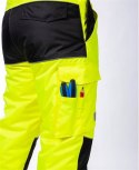 spodnie bhp z szelkami ocieplane ostrzegawcze H8942 Ardon Howard Reflex żółte
