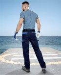 Ardon spodnie robocze do pasa H8325 Cool Trend przedłużone granatowo-niebieskie