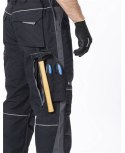 spodnie robocze monterskie H6533 Urban+ Ardon przedłużone czarno-szare