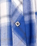koszula flanelowa męska Optiflannels H9752 Ardon królewski niebieski