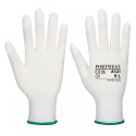 rękawice robocze z palcami powlekanymi PU A121 Portwest białe