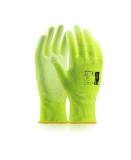 rękawice robocze powlekane PU A9016 Ardon Safety/Buck żółte