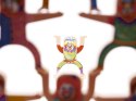 Gra zręcznościowa wieża balansująca klocki klaun 18el.