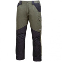 spodnie bhp zimowe z szelkami Lahti Pro L41017 zielono-czarne
