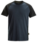 t-shirt roboczy dwukolorowy 2550 Snickers Workwear granatowo-czarny