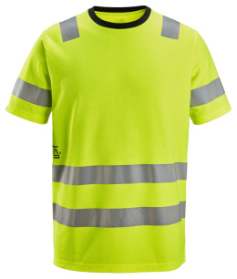 t-shirt roboczy odblaskowy 2536 Snickers Workwear żółty