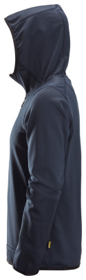 bluza polarowa na suwak z kapturem 8058 AllroundWork Snickers Workwear granatowa
