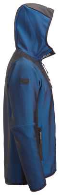 bluza męska z kapturem na suwak 8044 FlexiWork Snickers Workwear niebieska