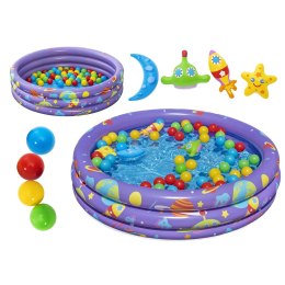 Bestway 52466 basenik dmuchany 102 x 25 cm - okrągły basen dla dzieci kolorowy - sklep online