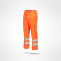Sara Workwear Drogowiec Standard spodnie robocze do pasa ostrzegawcze pomarańczowe