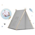 Namiot domek dla dzieci z lampką - szary - namioty dla dzieci
