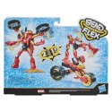 Hasbro Bend And Flex Iron Man z Motocyklem Marvel F0244