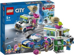 Klocki LEGO City 60314 Policyjny Pościg Za Furgonetką Z Lodami 5+