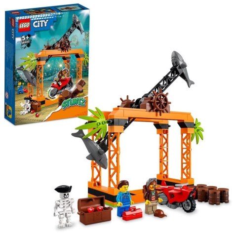 Klocki LEGO City Wyzwanie kaskaderskie: atak rekina 60342 5+
