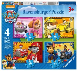 Ravensburger Puzzle dla dzieci 2D 4in1: Psi Patrol 12/16/20/24 elementy 7033