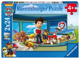 Ravensburger Puzzle dla dzieci 2D: Ekipa Psi Patrol 2x24 elementy 9085