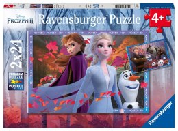 Ravensburger Puzzle dla dzieci 2D: Kraina Lodu 2 Mroźne przygody 2x24 elementy 5010