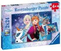Ravensburger Puzzle dla dzieci 2D: Kraina Lodu. Przyjaciele 2x24 elementy 9074