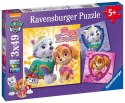 Ravensburger Puzzle dla dzieci 2D: Psi Patrol. Everest i Skye 3x49 elementów 8008