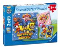 Ravensburger Puzzle dla dzieci 2D: Psi Patrol. Kosmiczne Pieski 2 3x49 elementów 8036