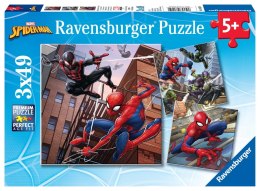 Ravensburger Puzzle dla dzieci 2D: Spiderman. 3x49 elementów 8025
