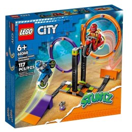 Klocki Lego CITY 60360 Wyzwanie kaskaderskie obracające się okręgi6+
