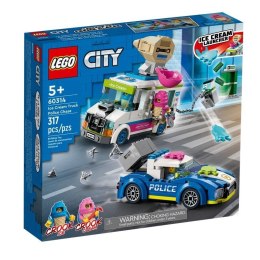 Klocki Lego CITY 60314 Policyjny pościg za furgonetką z lodami 5+
