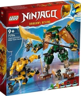 Klocki Lego NINJAGO 71794 Drużyna mechów ninja Lloyda i Arina 9+