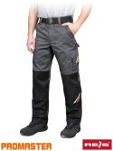 spodnie robocze do pasa Prox Reis stalowo-czarne