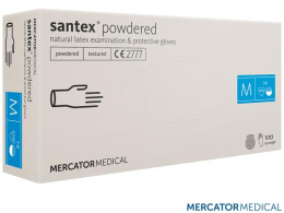 rękawice robocze jednorazowe lateksowe diagnostyczne Santex® powdered (FINGERTIP TEXTURED) Mercator Medical