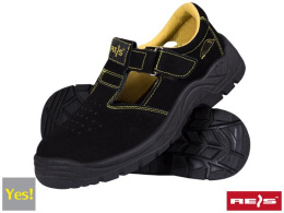 buty robocze S1 SRC YESBLK Reis - sandały robocze ze stalowym podnoskiem