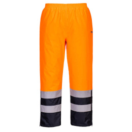 spodnie robocze do pasa ocieplane ostrzegawcze S598 Portwest pomarańczowo-granatowe